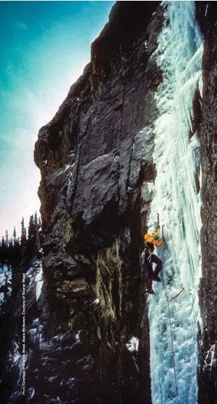  ??  ?? Below: Climbing Bourgeau Right in the 1990s