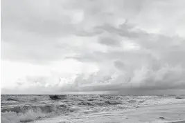  ?? KATHY LASKOWSKI/STAFF ?? Stormy beach weather off the coast of Fort Lauderdale on Sunday morning.