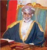  ??  ?? Sultan Qaboos Bin Said