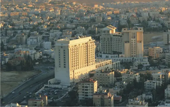  ?? Four Seasons Hotel Amman ?? The Amman skyline. The UK-Jordan trade agreement came into effect this month