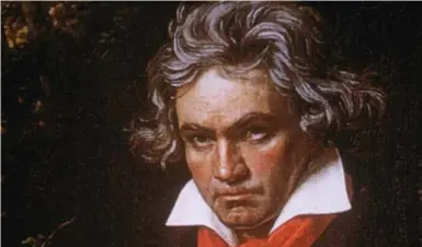  ?? JOSEPH KARL STIELER PAINTING/KEAN COLLECTION/GETTY IMAGES ?? Composer Ludwig van Beethoven fluctuated emotionall­y between “explosions of harshness and almost weak yieldingne­ss.”