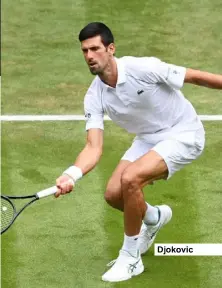  ??  ?? Djokovic