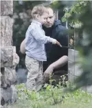  ?? Picture: AFP ?? HOME. Freed hostage Joshua Boyle and one of his children in Canada.