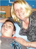  ??  ?? Tragic: Sara Hunt and son Alex