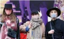  ?? Photograph: Dinendra Haria/Alamy ?? Women in face masks during London fashion week in February. In June, there will be no venue to attend.