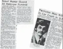  ??  ?? News clippings of Robert Gordon Halcrow’s passing.