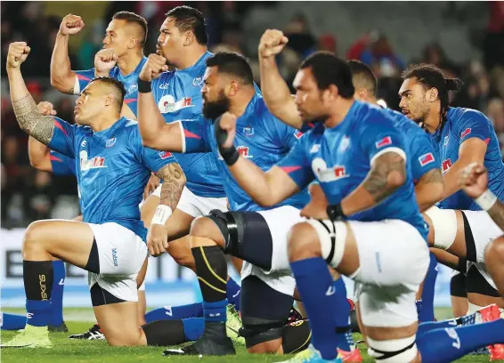  ?? PICTURE: Getty Images ?? Bankrupt: The Samoan squad need a match fee