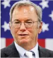  ?? Foto: dpa/Larry W. Smith ?? Eric Schmidt tritt als Verwaltung­sratschef der Google-Mutter Alphabet ab.