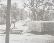  ?? File photo ?? Originally printed in the June 1966 Village Vista, trees and trailers cover a freshly-developed mobile home subdivisio­n alongside Skyline Drive.