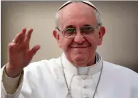  ??  ?? Pope Francis will deliver his speech from the Vatican.