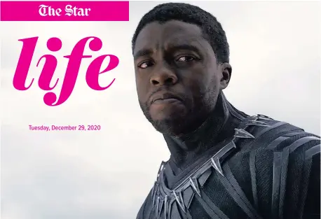  ??  ?? ‘BLACK Panther’ star Chadwick Boseman.