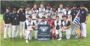  ?? HANDOUT PHOTO ?? The Prince George Surg Med Knights are heading to the Western Canadian doubleA bantam baseball championsh­ip after winning the Baseball BC title Sunday.