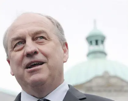  ?? CHAD HIPOLITO/THE CANADIAN PRESS ?? “My philosophy on a system is if you can’t explain it to your grandmothe­r, it ain’t a system that’s going to work in B.C.,” Green Leader Andrew Weaver says of the single-transferab­le vote option, twice put to referendum in B.C.