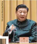  ??  ?? Chinas Staatspräs­ident Xi Jinping will „hochkaräti­ge Abschrecku­ng“.