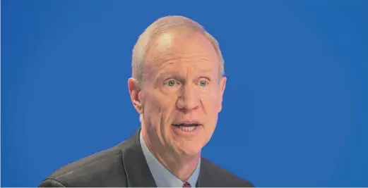  ?? RICH HEIN/SUN-TIMES ?? Gov. Bruce Rauner