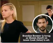  ??  ?? Brandon Beemer is terug as Shawn (hoof) en Jason Cook (inlas) is uit.