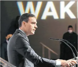  ?? EFE ?? El presidente, ayer en el foro ‘Wake Up, Spain!’.