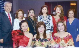  ??  ?? (Seated) Natalie Lim Ang, Eni Alba and Grace Gobing; (standing, from left) Dr. Elton See Tan, Rita Dy, Marissa Fenton, Carolyn Tan, Brenda Ngo and City of Dreams Manila VP for public relations Charisse Chuidian.