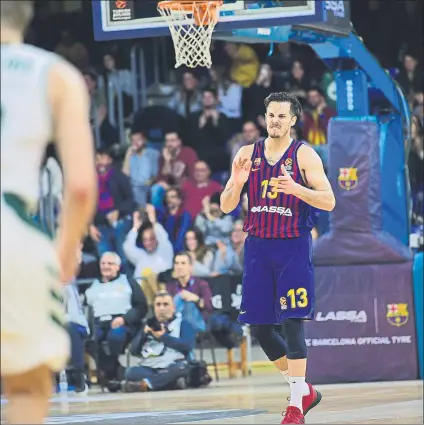  ?? FOTO: MANEL MONTILLA ?? Thomas Heurtel, gran protagonis­ta de los últimos partidos. El occitano está siendo una gran referencia ofensiva en el Barça