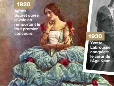  ??  ?? Agnès
Souret ouvre la voie en remportant le tout premier concours. Yvette Labrousse conquiert le coeur de l’Aga Khan.