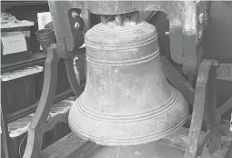  ?? AMY MILLER ?? Amy Miller, the daughter of the California couple who acquired the bell in 1984, says she and her brother donated it to the museum so the public could view and appreciate it.