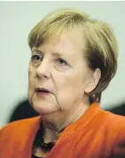  ?? — THE ASSOCIATED PRESS ?? ANGELA MERKEL