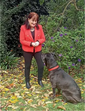  ??  ?? Martha-Louise and Stella in the Manning Funeral Cottage garden