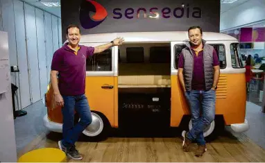  ?? Divulgação ?? Kleber Bacili e Marcilio Oliveira, cofundador­es da Sensedia, startup que desenvolve APIs