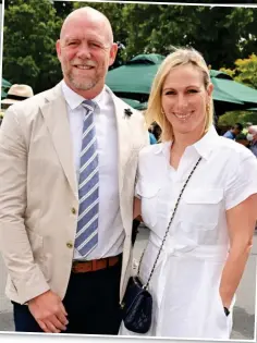  ?? ?? Supportive: Tindall with his royal wife Zara Phillips