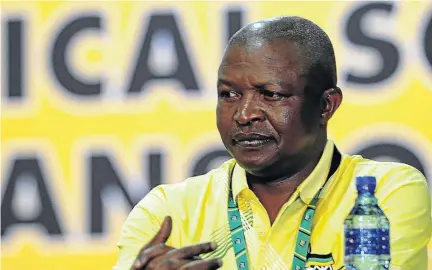  ?? / VELI NHLAPO ?? ANC deputy president David Mabuza says a court order against him is a smear campaign.