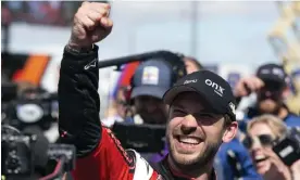  ?? ?? Daniel Suárez became the first Mexican-born driver to win a NASCAR Cup Series race Sunday at Sonoma Raceway. Photograph: D Ross Cameron/AP