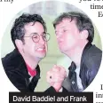  ??  ?? David Baddiel and Frank Skinner pictured in 1994
