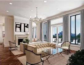  ??  ?? Single-level living, like this residence in The Revere at River Oaks, is ideal for entertaini­ng.