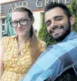  ?? JOHN LAW / NIAGARA FALLS REVIEW ?? Co-organizers Laurel Minnis and Rafik Guirguis bring the third annual Livestock music fest to downtown Niagara Falls July 22.