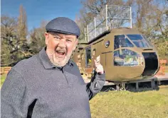  ?? ?? The comedian began the second series by helicopter shopping for his glamping site