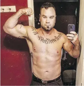  ??  ?? Tim Hague posted this image on Facebook days before the Braidwood fight