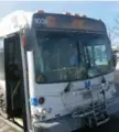  ??  ?? York Region buses are equipped with forward-facing dashboard cameras and rear-facing cameras.