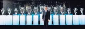  ?? REALMADRID.COM ?? Florentino Pérez, presidente del Real Madrid, fue el primero en posar.