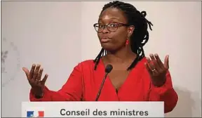  ??  ?? La porte-parole du gouverneme­nt, Sibeth Ndiaye, jeudi.