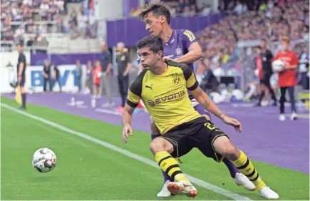  ??  ?? Christian Pulisic, who plays for Borussia Dortmund, says, “I want more out of myself each year.”