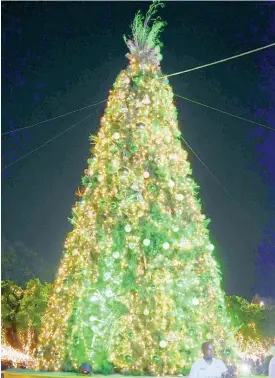  ?? SHORN HECTOR ?? Kingston and St Andrew Christmas Tree Lighting Ceremony.