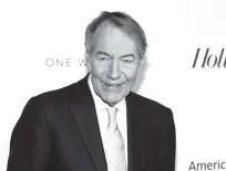  ??  ?? Charlie Rose attends The Hollywood Reporter’s 35 Most Powerful People in Media party in New York in April. The Washington Post said eight women have accused the television host of multiple unwanted sexual advances and inappropri­ate behavior.