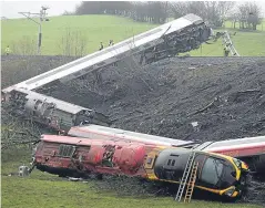  ?? Picture: Mark Irvine. ?? Tragic: the scene of the Grayrigg crash.