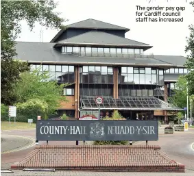  ??  ?? The gender pay gap for Cardiff council staff has increased