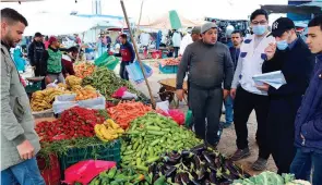  ?? ?? Marché à Casablanca. L’Etat a durci les contrôles.