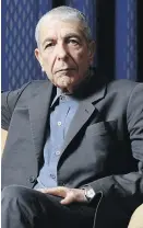  ??  ?? Leonard Cohen finished writing The Flame just days before he died in November last year, his manager said.