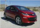  ??  ?? Small Car: Chevrolet Bolt The Chevrolet Bolt beat out the Chevrolet Sonic and the Toyota Yaris in the Small Car segment.