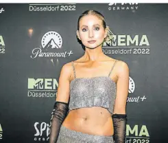  ?? ?? Das Düsseldorf­er Model Anna Hiltrop war Gast beim „Best German Act“.