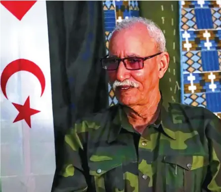  ??  ?? El líder del Frente Polisario, Brahim Ghali, permanece ingresado en un hospital de La Rioja
