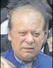  ?? AP/FILE ?? Former Pakistan prime minister Nawaz Sharif